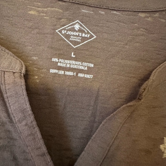 New with tags, Large mixed of 54% polyester and 46% Cotton, by St JOHNS BAY - Picture 3 of 5